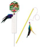 Дразнилка-удочка Погремушка с перьями