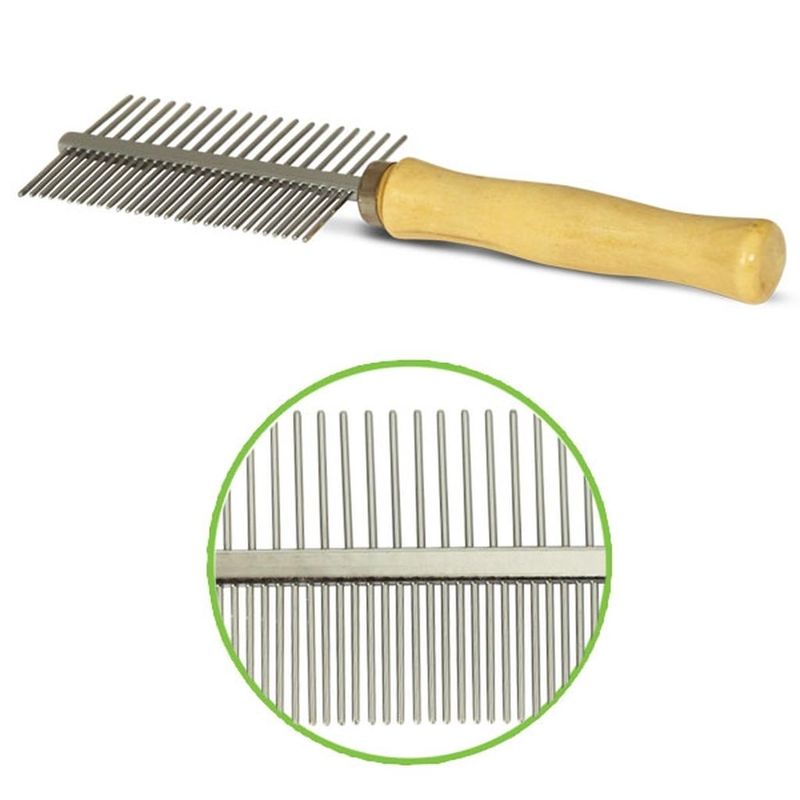 Расческа двухсторонняя "Классика" подложка 17,5 х 5,5 х 1,8 см