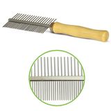 Расческа двухсторонняя "Классика" подложка 17,5 х 5,5 х 1,8 см