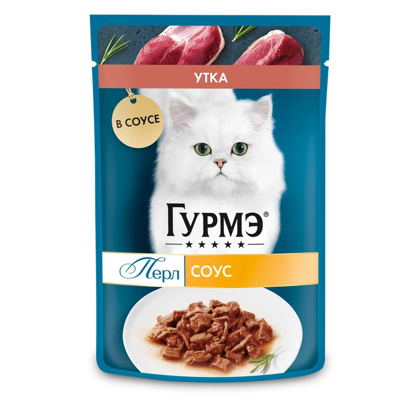 Perle, Нежное филе в соусе с уткой, пауч 75 гр