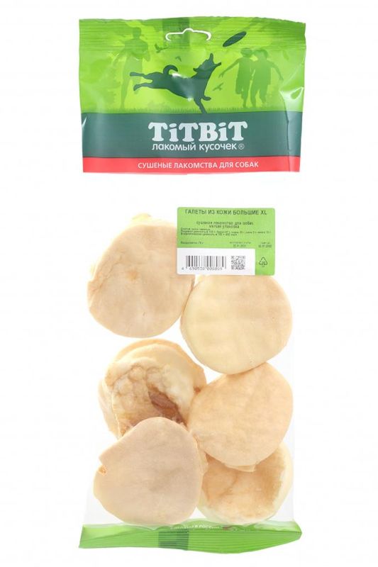 Галеты из кожи большие, мягкая упаковка XL (70 гр)