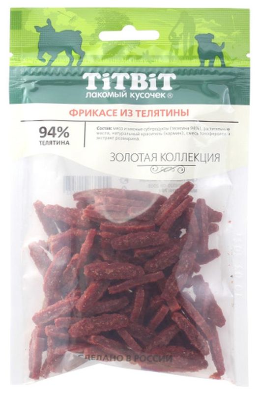 Золотая коллекция Фрикасе из телятины для собак 70 гр