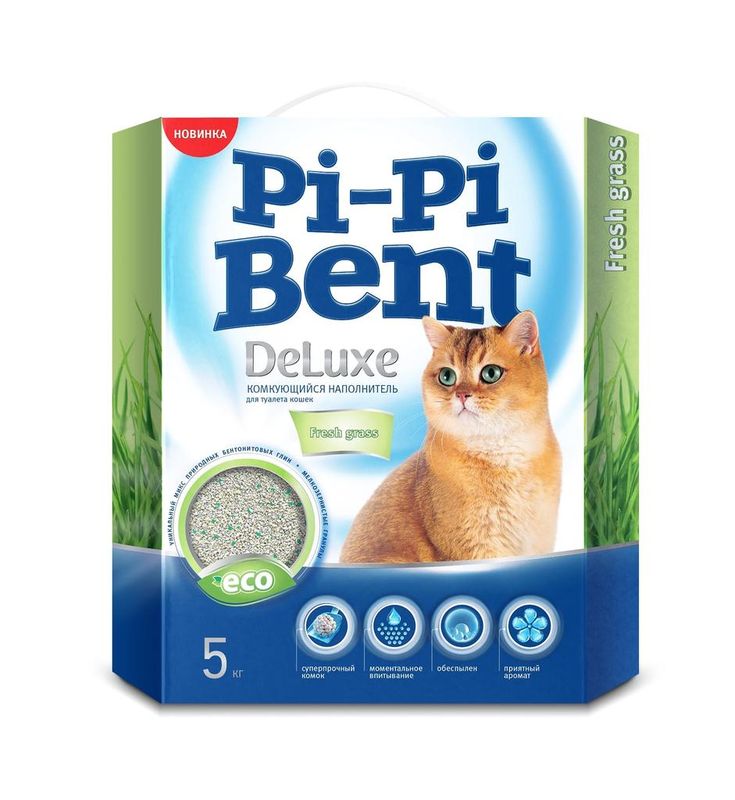 НКТ "Pi-Pi Bent Deluxe Fresh grass" коробка 5 кг(4)