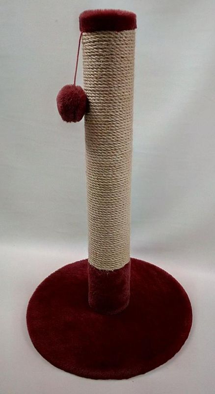 Когтеточка-столбик, круг, 40 х 40 х 67 см розовый