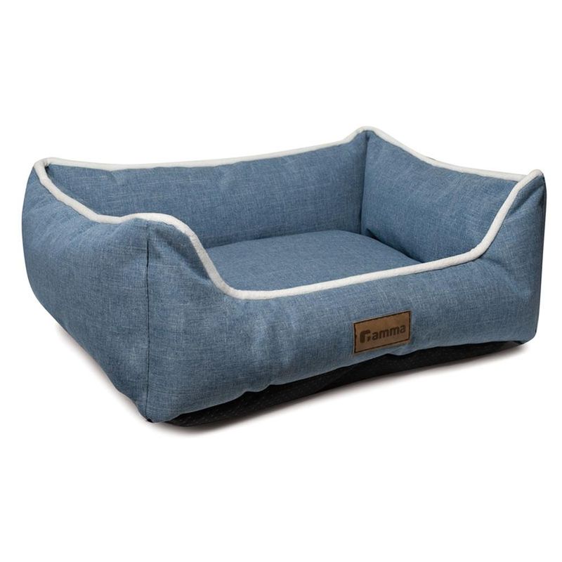 Лежанка прямоугольная "Ялта" синяя М (52 х 45 х 17 см)