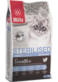 Blitz Sensitive Turkey Adult Sterilised Cat 2 кг