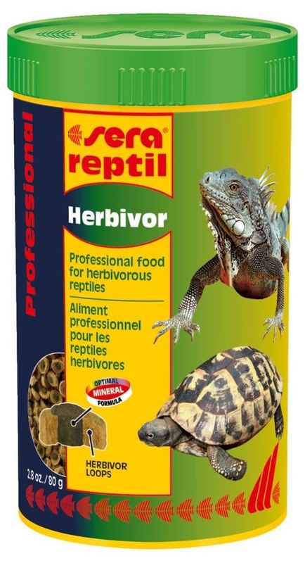 Sera Reptil Professional Herbivor 250 мл (85 гр)