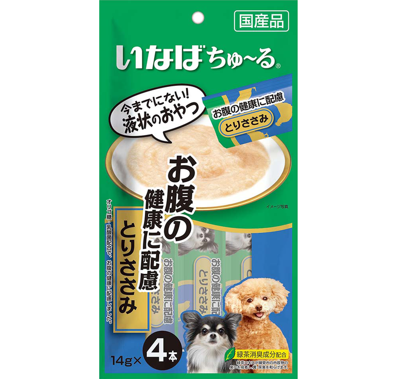 Churu, Функциональное лакомство-пюре для поддержания здоровья ЖКТ у собак, куриное филе 4 х 14 гр