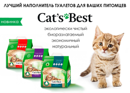 Новинка: экологически чистый наполнитель туалетов для кошек Cat’s Best!
