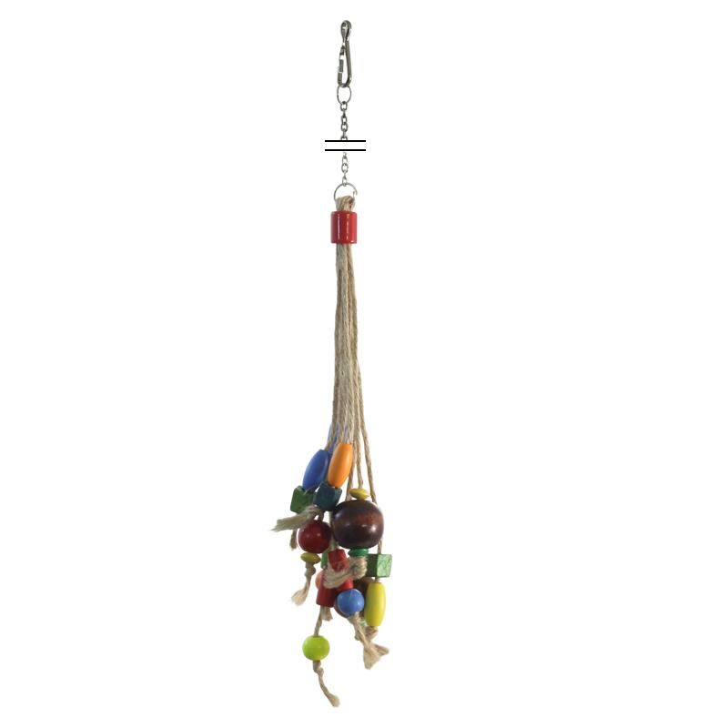 Игрушка для птиц «Бусины на веревочке» 25 см