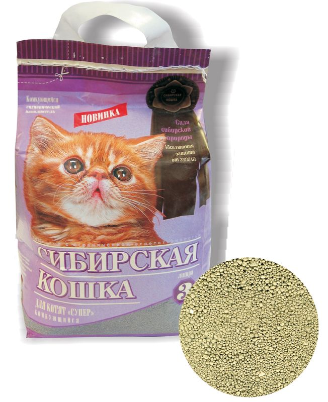 Сибирская Кошка Для Котят Супер комкующийся 5л(4)